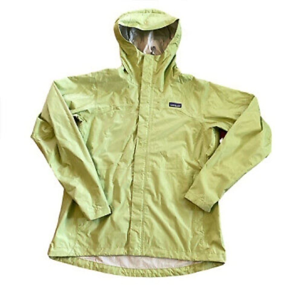Patagonia H2No Windbreaker Jacket Waterproof Lightweight Nylon Green​​​​​​
